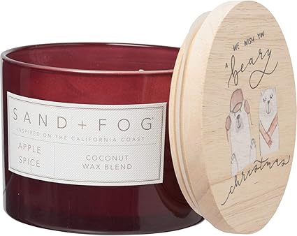 Amazon.com: Sand + Fog Apple Spice Candle with Painted Lid: Home & Kitchen