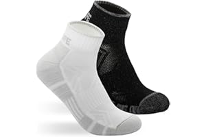 BOBILIFE Ergonomic Ankle Cycling Biking Socks - Comfort for Bicycle Bike Riding, 2 Pairs