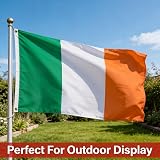 SHATCHI Ireland Flag 5ft x 3ft Polyester with Brass Eyelets view 8