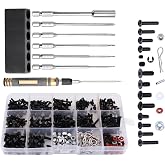 HobbyPark RC Car Screws Kit 530pcs &amp; Tools Screw Driver Set 1/4 inch Hex Handle 1.27/1.5/2.0/2.5mm Hex Nut Driver 7mm Phillips Bit