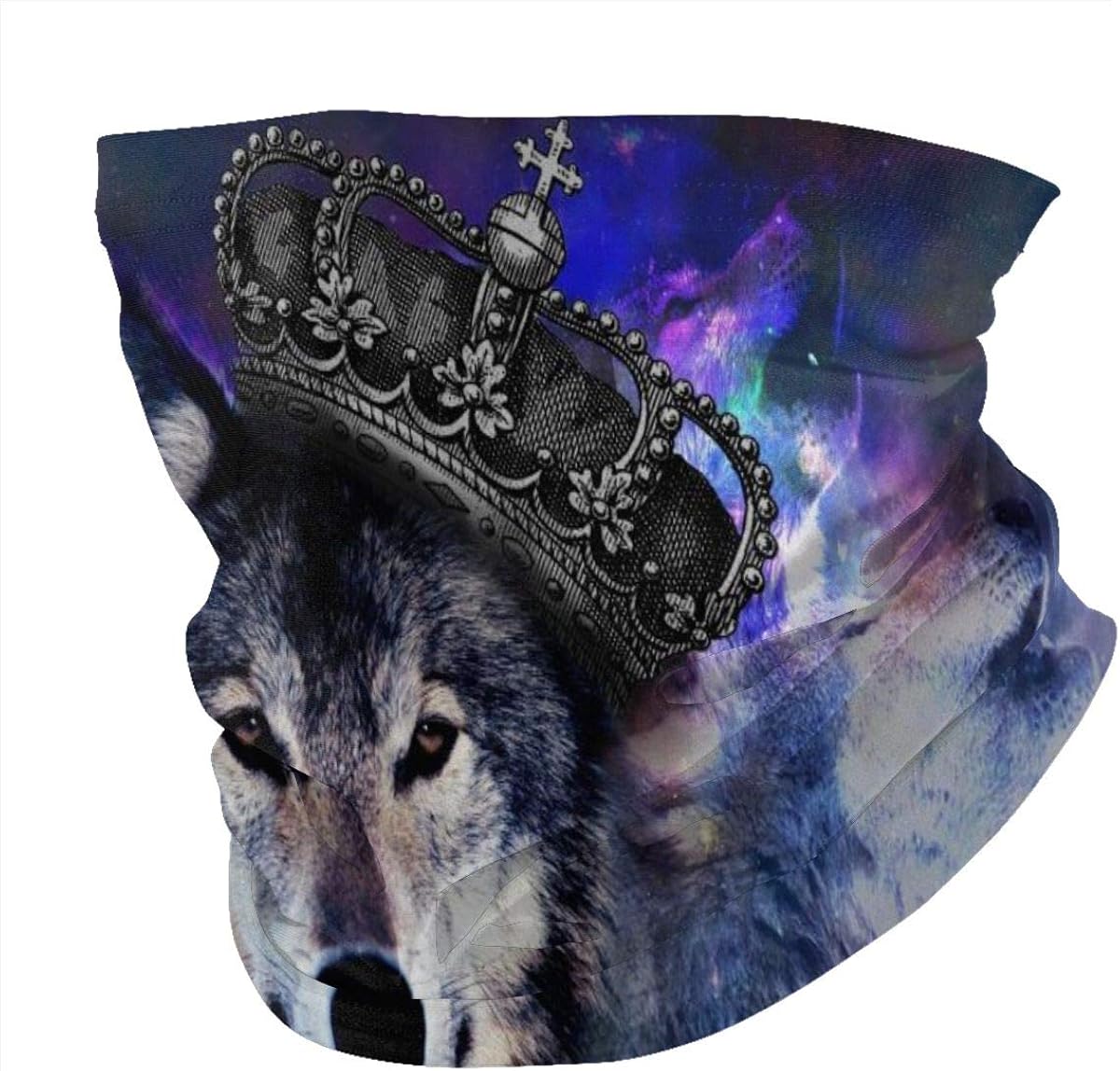 Crown Wolf Microfiber Mask Face Scarf Casual Balaclava Neck Gaiter