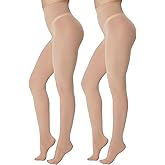 Viozocy 2 Pairs Women's 80D Opaque Tights, Soft Run-Resistant High Waisted Pantyhose, Solid Color Tights With 28 Colors
