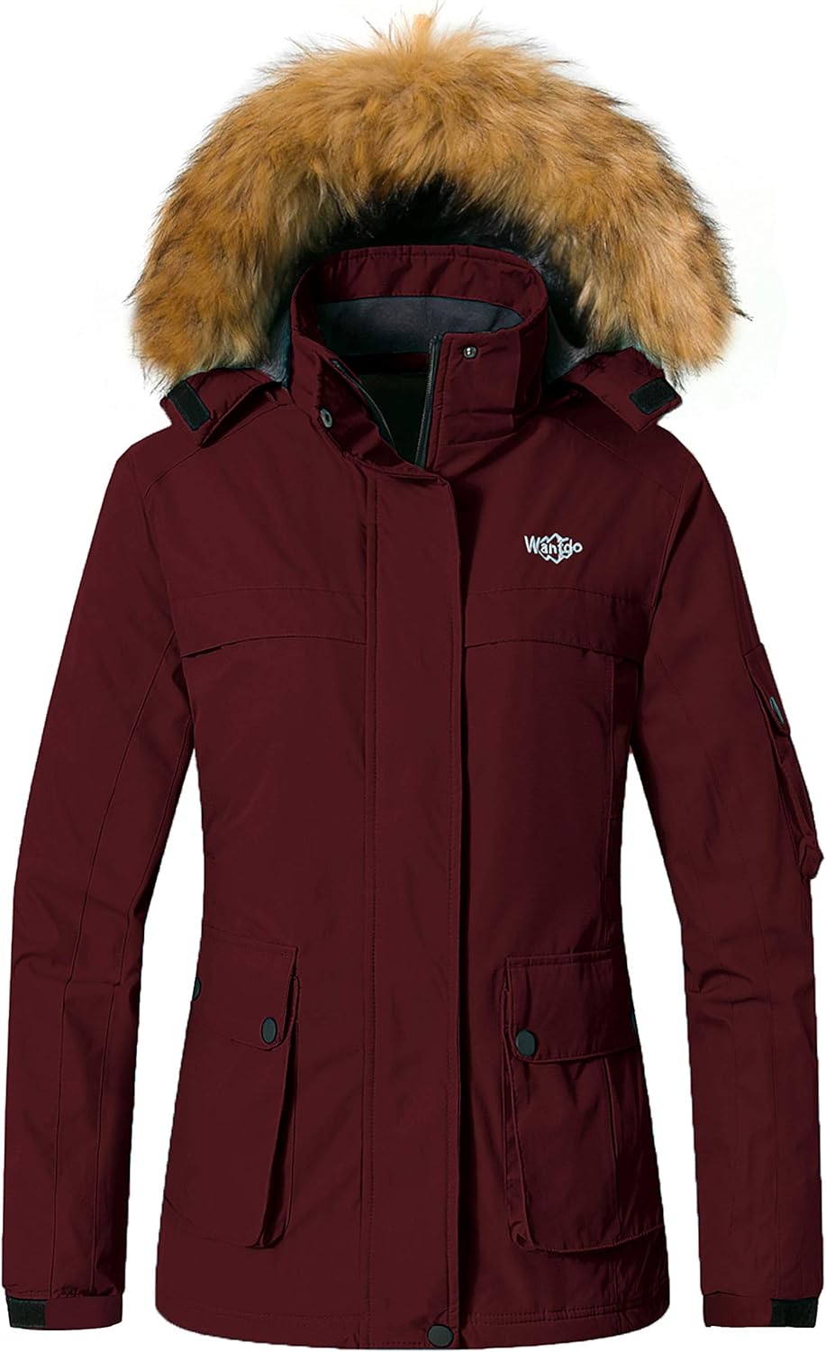 Wantdo Women's Waterproof Ski Jacket Windproof Winter Snow Coat