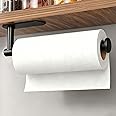 DEKAVA Paper Towel Holder Under Cabinet Wall Mount for Kitchen Paper Towel, Self-Adhesive Paper Towel Bar, Paper Towel Rack,