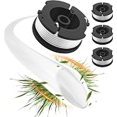 GreatBuddy 3 Pack AF-100 Weed Eater String Compatible with Black Decker Wacker String Trimmer Line, 30ft, 0.065 Inch