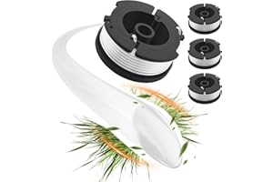 GreatBuddy 3 Pack AF-100 Weed Eater String Compatible with Black Decker Wacker String Trimmer Line, 30ft, 0.065 Inch