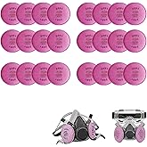 24 pcs 2091 Filters for Respirator, Particulate Filter Cotton for P100 Filter Holders Filter Retainer Replacement for 6000 62