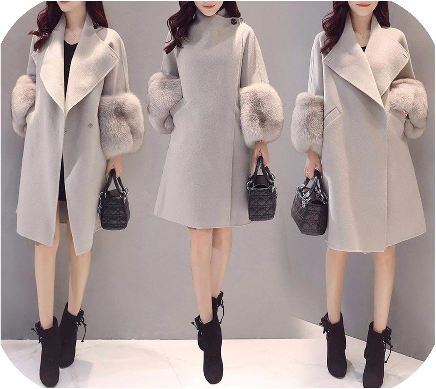 Amazon Com Stay Here Autumn Winter Woolen Coat Jackets Warm Wool