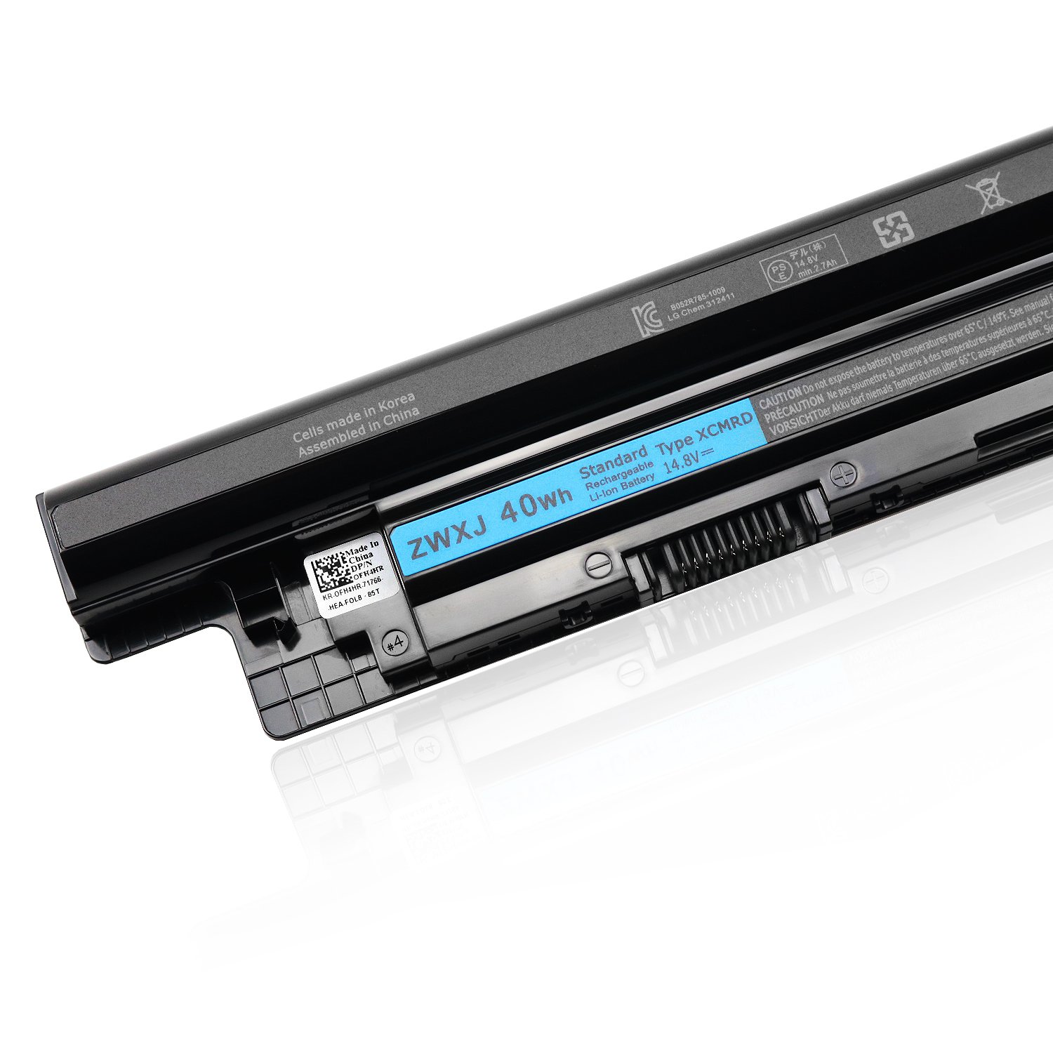 ZWXJ Laptop Battery XCMRD MR90Y (14.8V 40WH 4cell) for Dell Inspiron 14