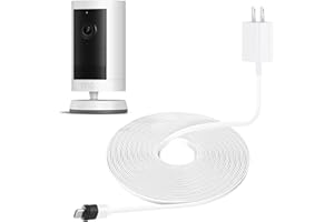 ALERTCAM 25ft/7.5m Weatherproof Charger Cable for Outdoor Cam Plus,Spotlight Cam Plus/Pro(Battery), with Power Adapter Continuously Charging Your Security Camera