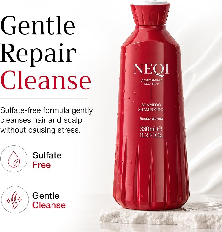 Shampoo Reparatur – Repair Reveal mit V-Keratin (Phytokeratin) – Für Geschädigtes & Coloriertes Haar, Sulfatfreies Shampoo Damen, Vegane Haarpflege – 330ml — Foto 2 von 8