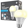 GE CYNC A19 Smart LED Light Bulbs, Soft White, Bluetooth and WiFi Light Bulbs, 60W Equivalent, Work with Amazon Alexa and Google Home (2 Pack)