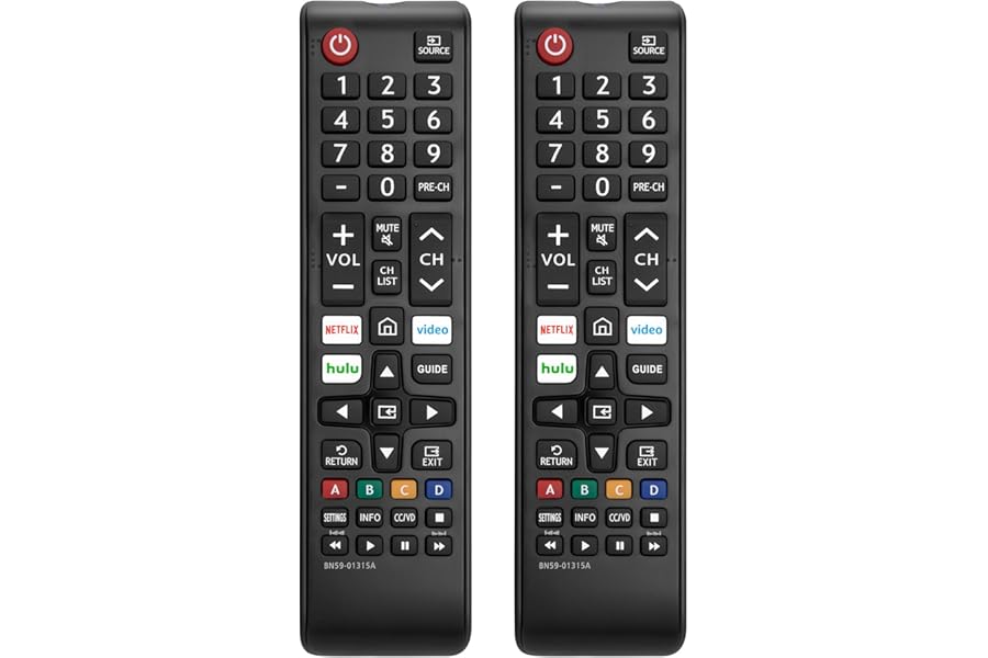 【Pack of 2】 New Universal Remote for All Samsung TV Remote, Replacement Compatible for All Samsung Smart TV, LED, LCD, HDTV, 
