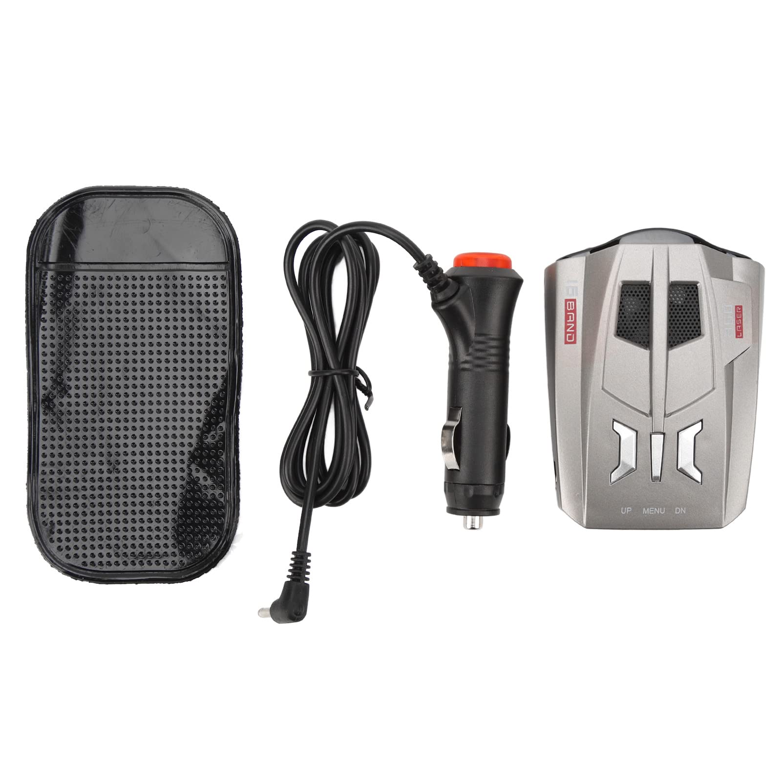 Car Radar Detector, Real Time Voice Prompt Universal 360° GPS Accurate Long Range Detection, Speed Radar Tester for Vehicle Safety Driving Assistant