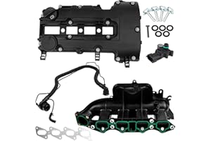 BHB Engine Intake Manifold and Valve Cover Kit Compatible with Chevy Cruze Sonic Trax Volt Buick Encore 1.4L 2011-2021 Replacement For 615-380 55573746 25198498 25200449 55577314