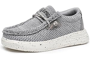 Apakowa Kids Boys Girls Loafers Slip-On Casual Walking Shoes Comfortable & Lightweight (Toddler/Little Kid/Big Kid)