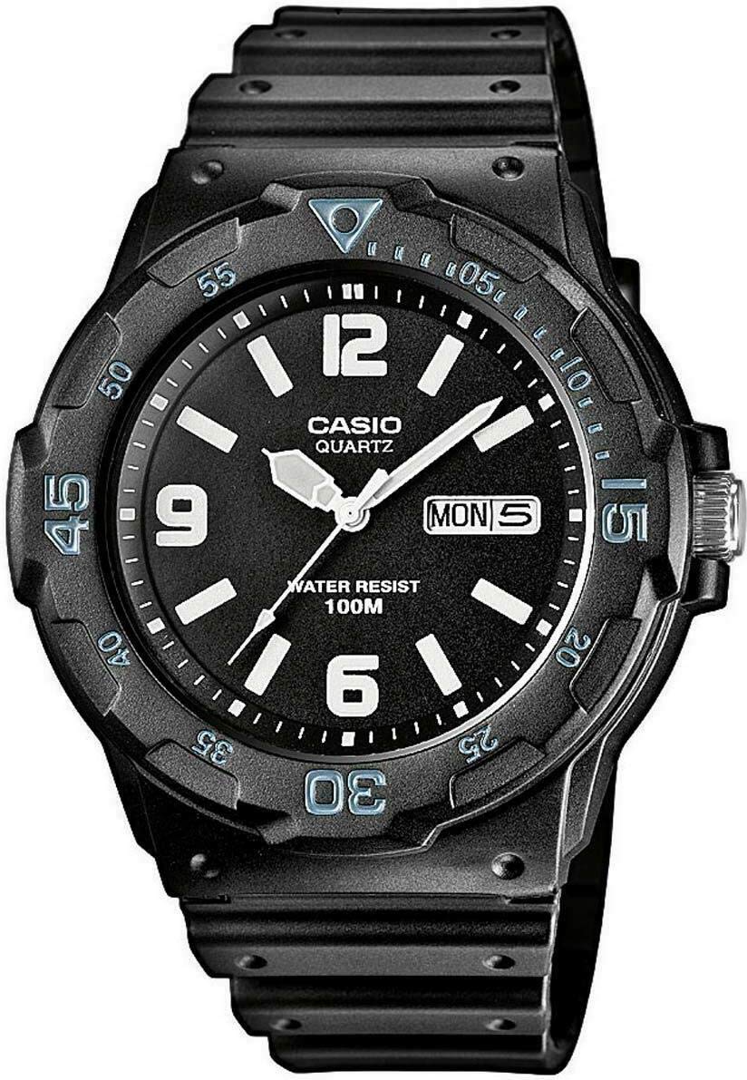 Casio Analog MRW-200H-1B2VEG, Black/White, Strip