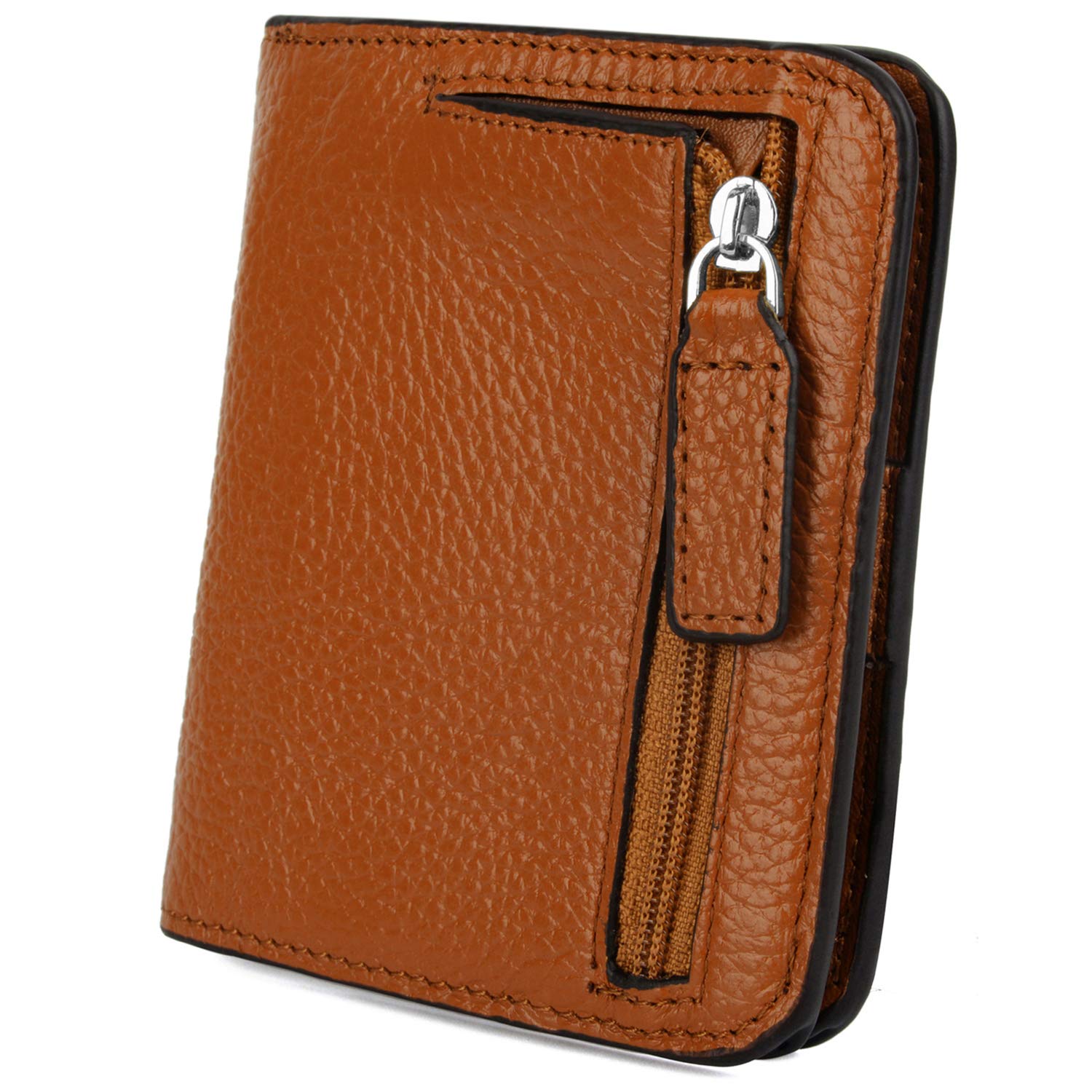 YALUXE Genuine Leather Wallet Women's RFID Blocking Small Brown eBay