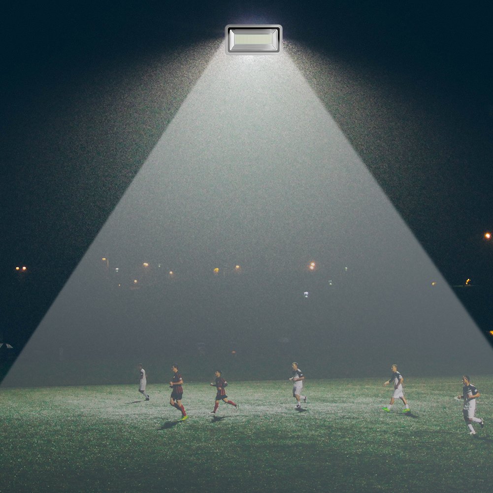 Missbee Super Bright 500W LED Flood Light, 55000lm Outdoor Landscape Flood Light, Security Light, 6000-6500K, Work for Garage, Garden, Lawn,Yard and Playground (Cold White)