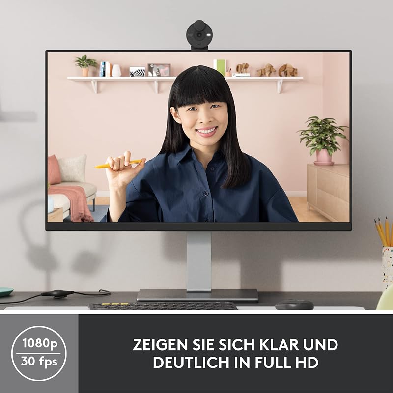 Brio 300 Full HD-Webcam mit Sichtschutz