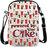 Drinking Gift Soda Lovers Crossbody Bag Soda Drink Addict Handle Bag Vodka Drinker Carry On Bag (PowerDietCokCross)