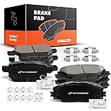 A-Premium Front and Rear Ceramic Disc Brake Pads