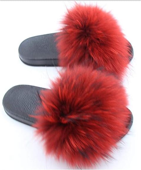 red furry slides