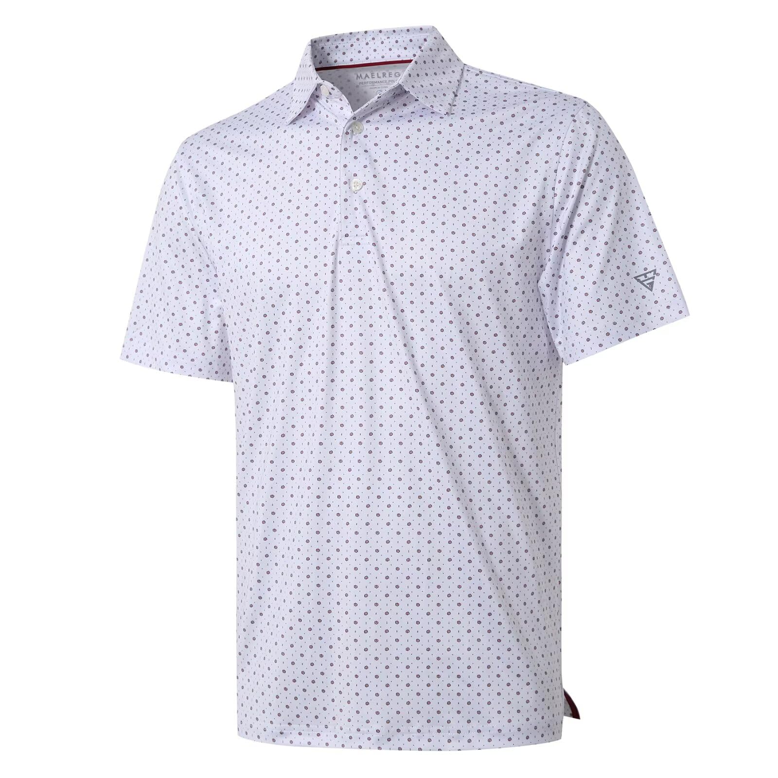 Men's Golf Shirts Dry Fit Short Sleeve Print