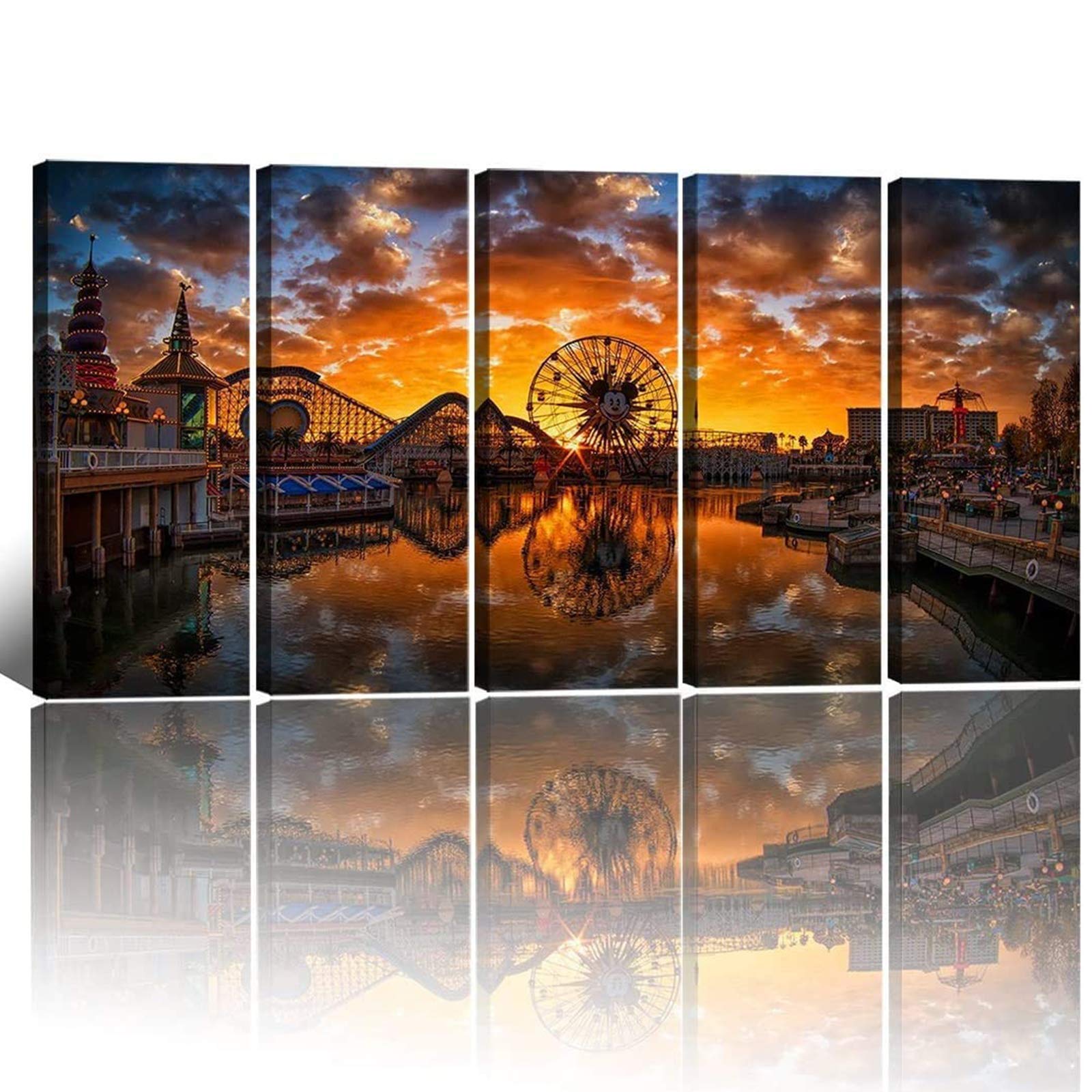 Disney Wall Art for Living Room Disneyland Canvas Wall Decor Bedroom
