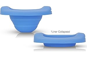 Kalencom Potette Plus Collapsible Reusable Liner For Home Use With The 2-in-1 Potette Plus Potty (sold separately) (Blue), 1 Count (Pack of 1)