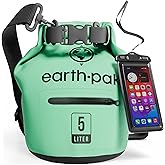 Earth Pak Waterproof Dry Bag with Zippered Pocket - Waterproof Dry Bag Backpack Keeps Gear Dry for Boating, Camping, Fishing,