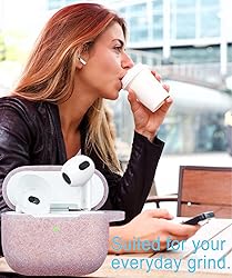 Glitter Silicone Airpods 3 Case 2021, YOMPLOW Case