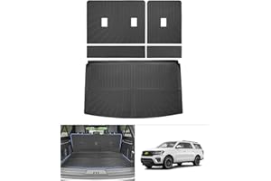 Cartist Trunk Mat & Backrest Mat for Ford Expedition Max/Lincoln Navigator L 2018-2024, All Weather Rear Seat Back Cover Cargo Mat for 18-24 Expedition Max/Navigator L Accessories (Only for Max & L)