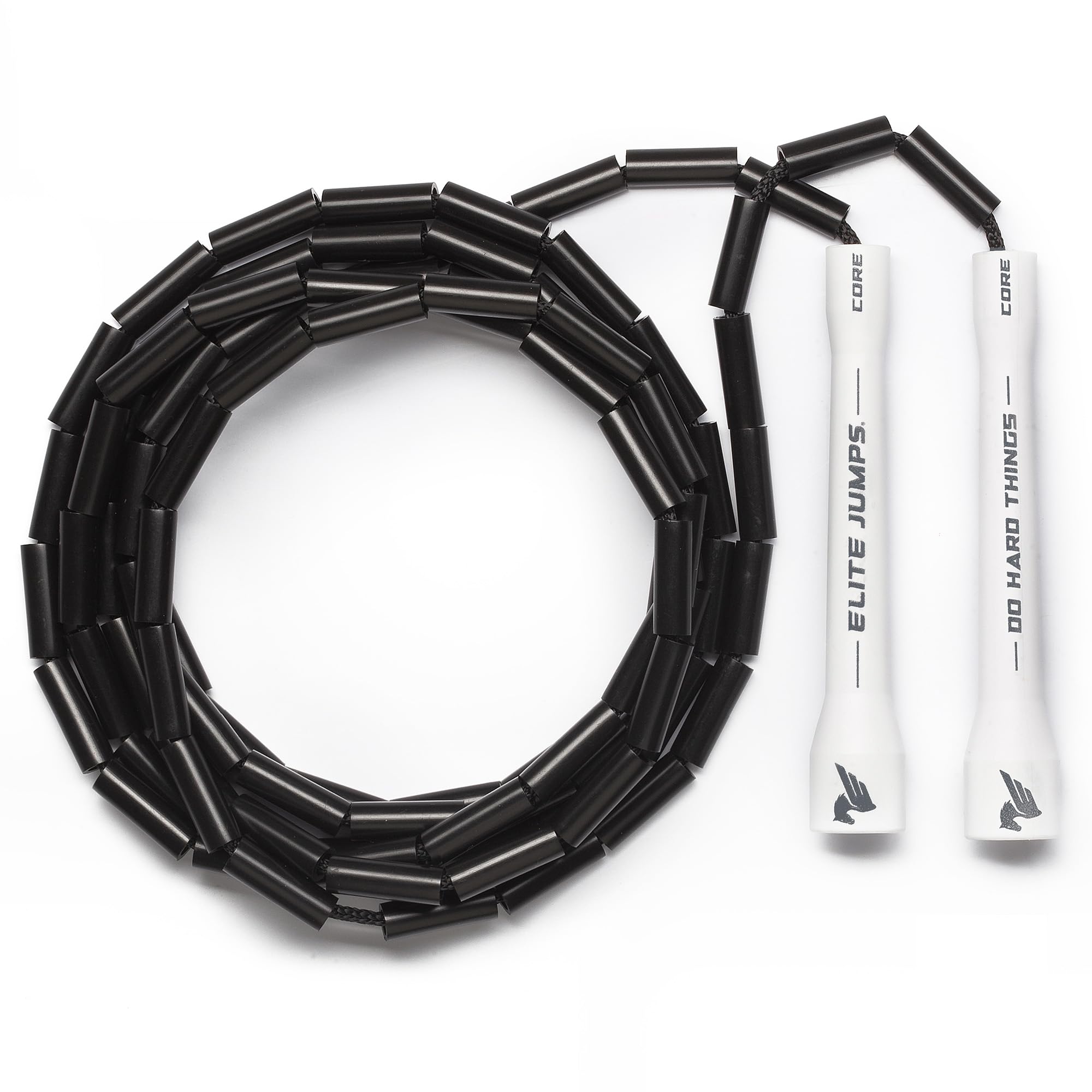 Elite Jumps; Do Hard Things, Beaded Jump Rope - Adjustable Jump Ropes for Fitness with Unbreakable Handles and Shatterproof Beads - Perfect Addition to Your Exercise Equipment