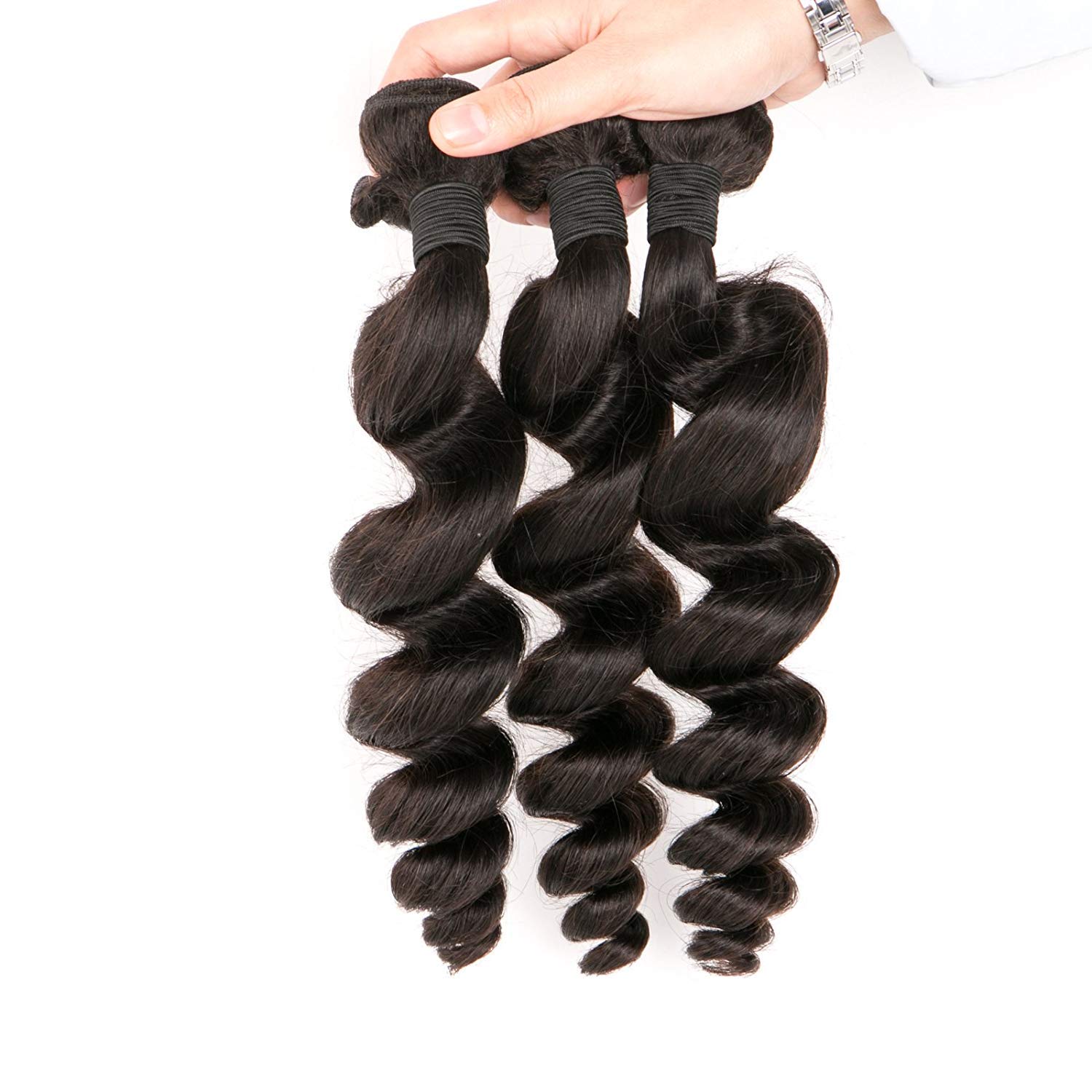 4 Bundles Loose Wave Wholesale Hair Extensions Peruvian Hair Unprocessed Virgin Hair Bundles Cheap Long Weave Dark Brown Wat And Wavy Deals On Prime Real Huamn Hair Extension 20 22 24 26 Inch