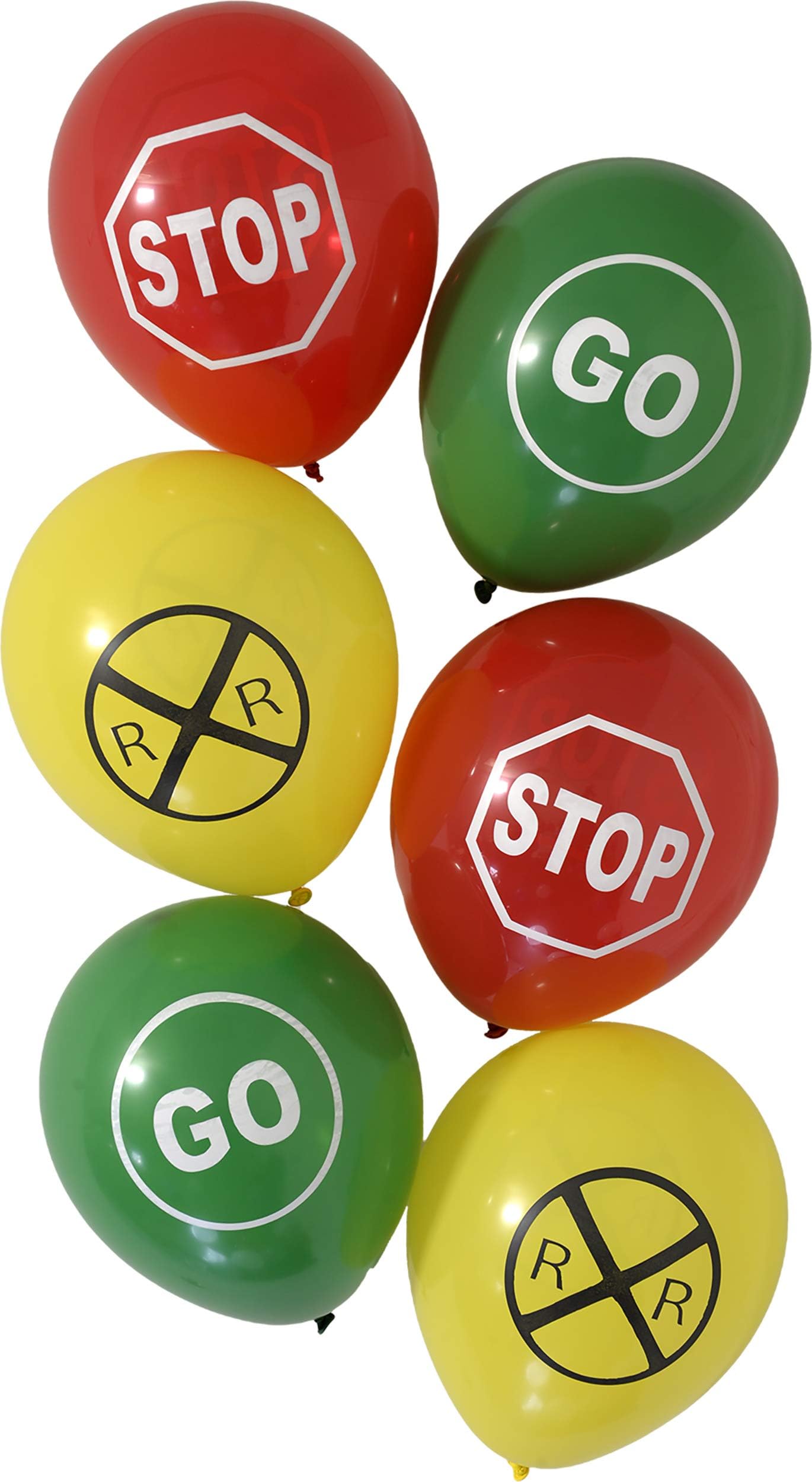 Havercamp Railroad Party Latex Balloons | 6 Count | Great for Train Themed Events, Kid's Birthday Party, Train Collectors' Gathering, Retirement Party, Father's Day, Graduation Party