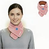 OMEENET USB-Powered Heated Scarf, Graphene 3-Second Heat Neck Warmer, Cordless Heating Pad for Neck Pain Relief, Winter Camping Gifts (Power Bank Not Included)