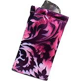 Soft Sunglasses case | Large Glasses Case Holder - Eyeglass Pouch Squeeze Top | Glasses pouch Lightweight Extra Layers