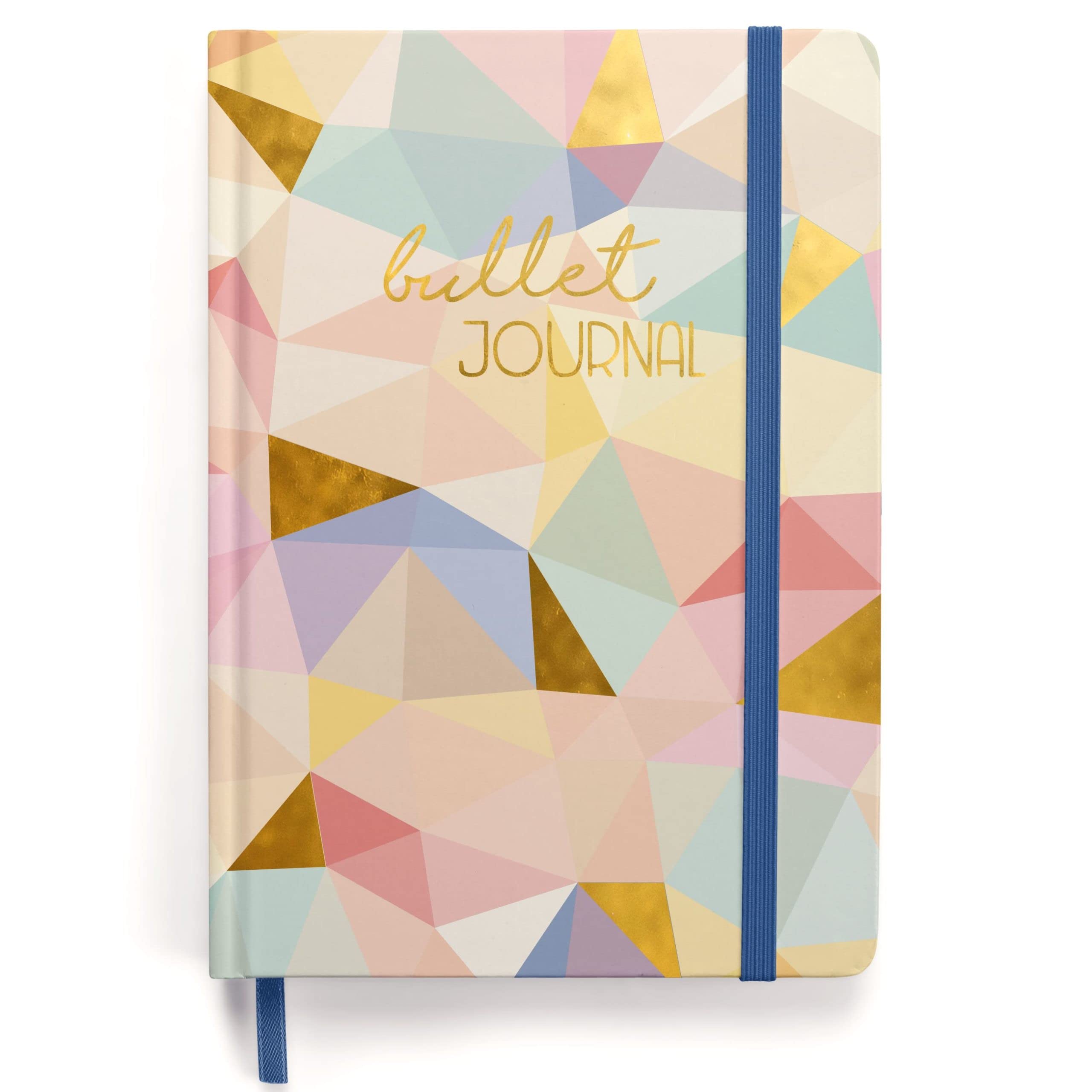 Premium Bullet Journal Starter Set - (Geometric) - notebook A5 dotted | 192 pages thick 120g/m² dotted paper | with dot grid, templates, stickers, triangle pocket, instructions and more. — image 1