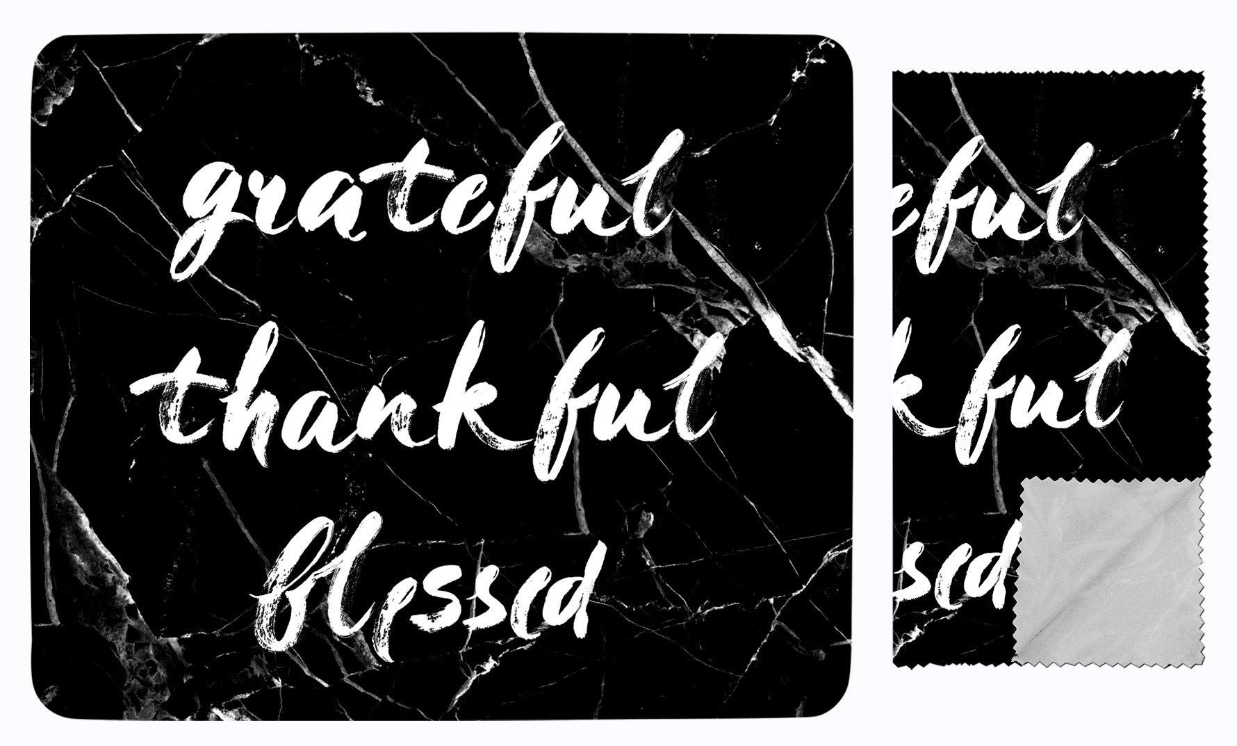 One In A Millionaire Grateful Thankful Blessed Mouse Pad. Colorful Cute Design with Non Slip Base. Matching Microfiber Cleaning Cloth for Eye Glasses & Electronics. Mouse Pad for Laptop & Travel