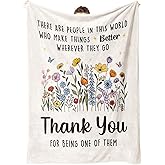 GiltGlimmer Thank You Gifts for Women, Nurse Teacher Appreciation Gifts Blanket, Employee Appreciate Inspirational Gifts, Retirement/Leaving/Farewell/Thank You Gift for Coworkers Friends 60" x 50"