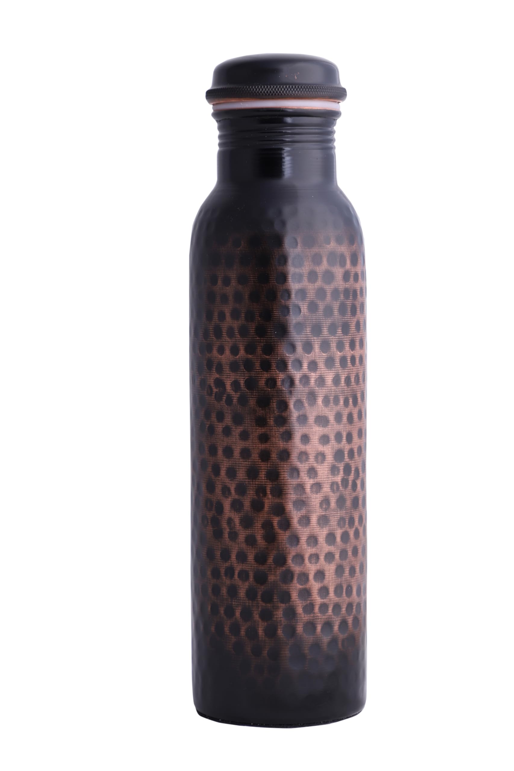 STAGLIFE Pure Copper Water Bottle for Drinking, Leak Proof Water Bottle with Antique Black Finish (Large / 1 Litre / 34 ounce)