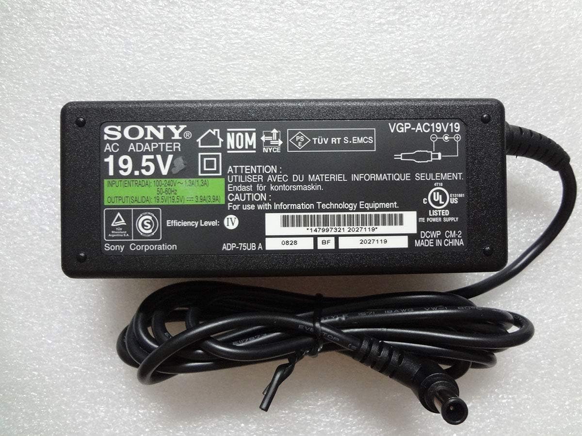 SONY VAIO MODEL SVE151J11M NOTEBOOK 19.5V 3.3A 65W AC ADAPTER LAPTOP CHARGER POWER SUPPLY UNIT 12 MONTHS WARRANTY SOLD BY JAMUNA LONDON LTD