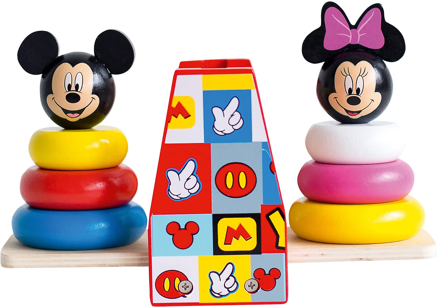 Be Imex TY022 10 Pieces MDFPly Wooden Stacker Toy Set, 23 x 10.5 x 15 cm, Multi-color