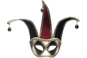 Seglorwy Masquerade Mask for Men Vintage Venetian Mardi Gras Halloween Christmas Party Masks (Black Venetian)