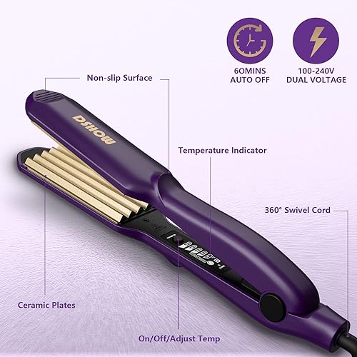 Crimping Iron Hair Crimper for Hair DSHOW Hair Volumizing Crimper