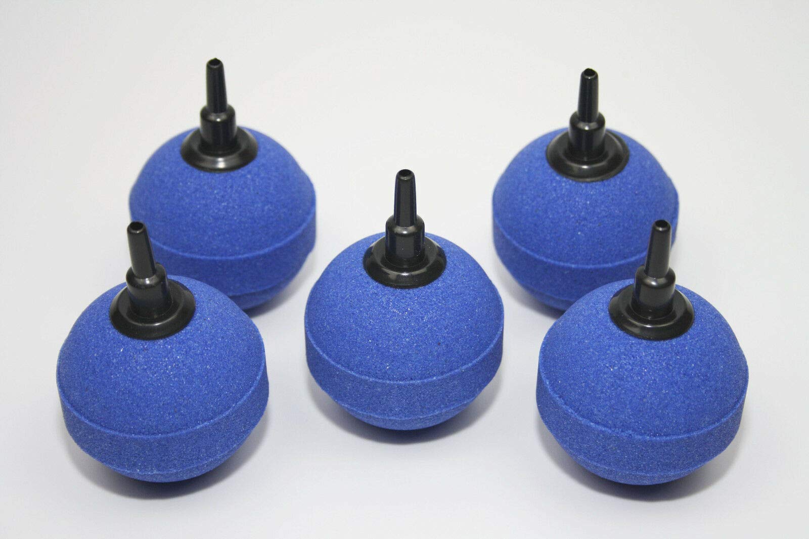 Sibo 5 x Air Stone Ball 5 cm Oxygen Stone Aerator Air Hose for Aquarium and Pond, Blue, Plastic, Aquarium, Aquariums, Ponds, Fish