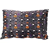 Sanrio Hello Kitty Skeleton Halloween Beauty Silky Satin Standard Reversible Pillowcase Cover 20x30 for Hair and Skin, (Officially Licensed Product) by Franco Collectibles