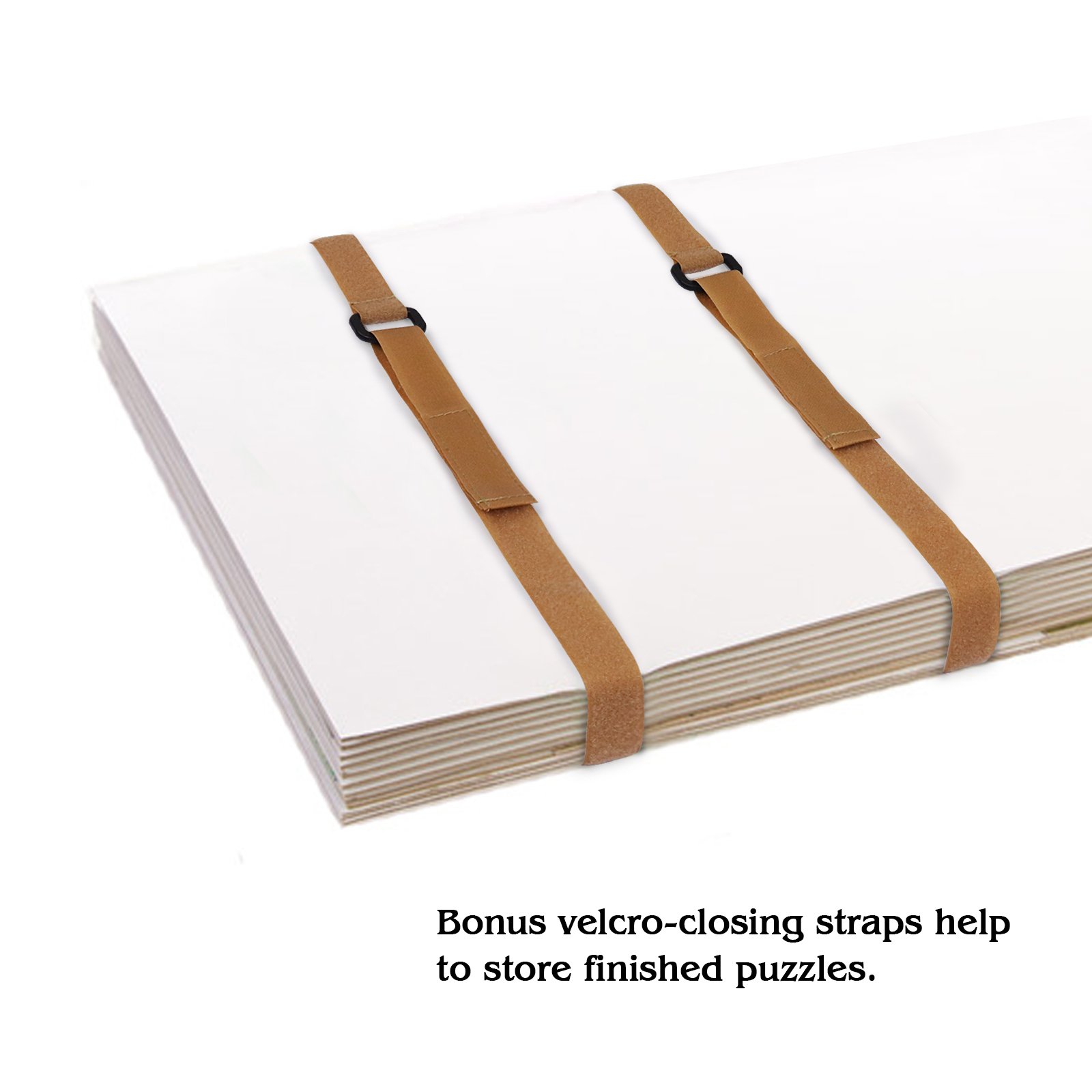 Lavievert 1500 Piece Jigsaw Puzzle Board with Padded Cover, Portable Case with 6 Sorting Trays & Detachable Board, Puzzle Caddy Storage Saver with Non-Slip Surface for Adults