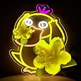 Anime Neon Sign - Duck LED Neon Signs for Wall Decor, Cute Animal Light Up Sign for Bedroom, Restaurants, Party, Game Room & Kids Room Decor